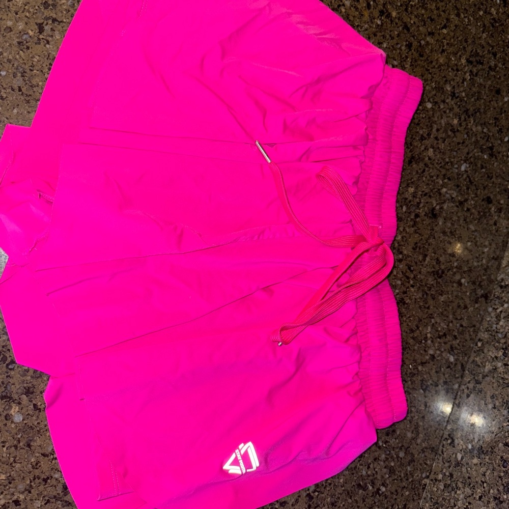 Amazon Women's Vibrant Pink Athletic Shorts